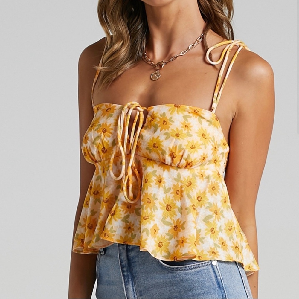 Showpo Tie Tank NWT